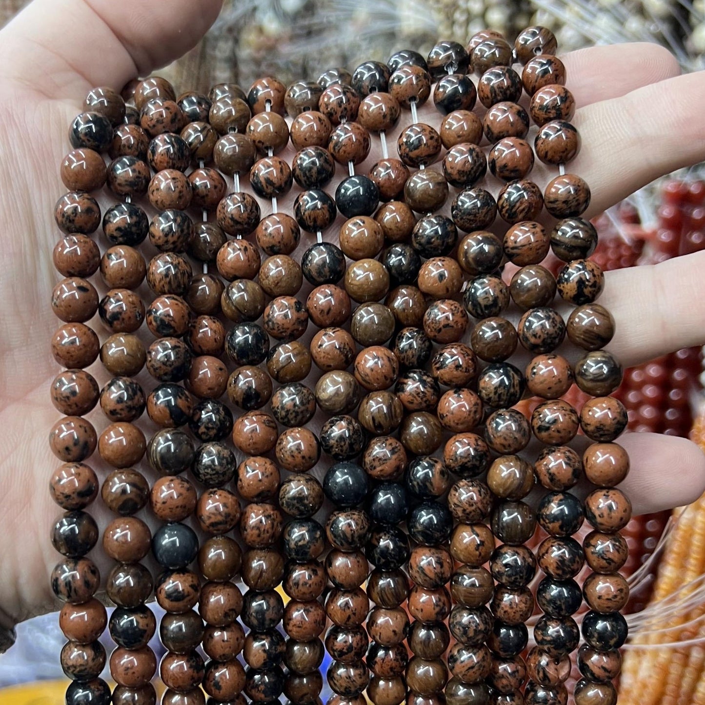 $2.5--8mm semi precious beads #1 Free Shipping