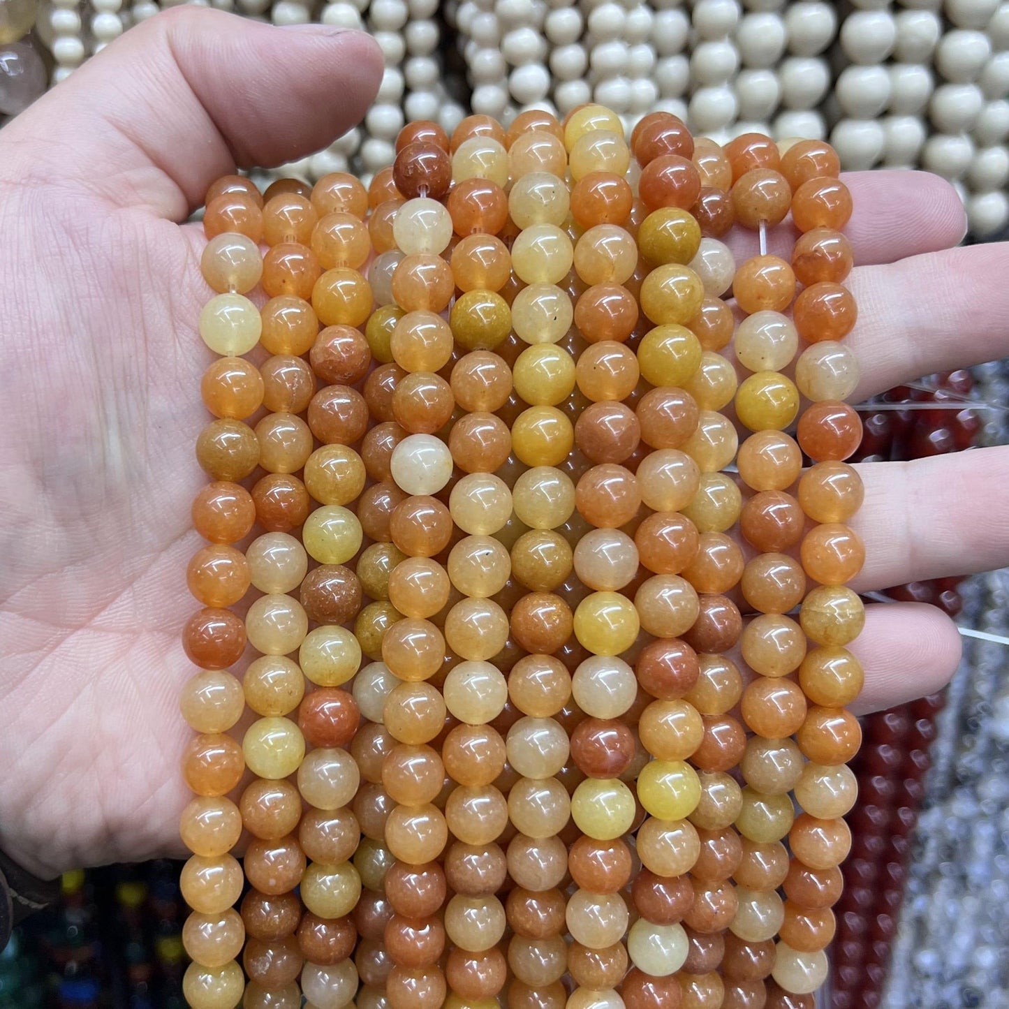 $2.5--8mm #2 Semi- Precious beadsFree Shipping
