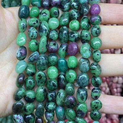 Nugget Smooth Beads 6-8mm Gemstone/Quartz/Jasper/Agate