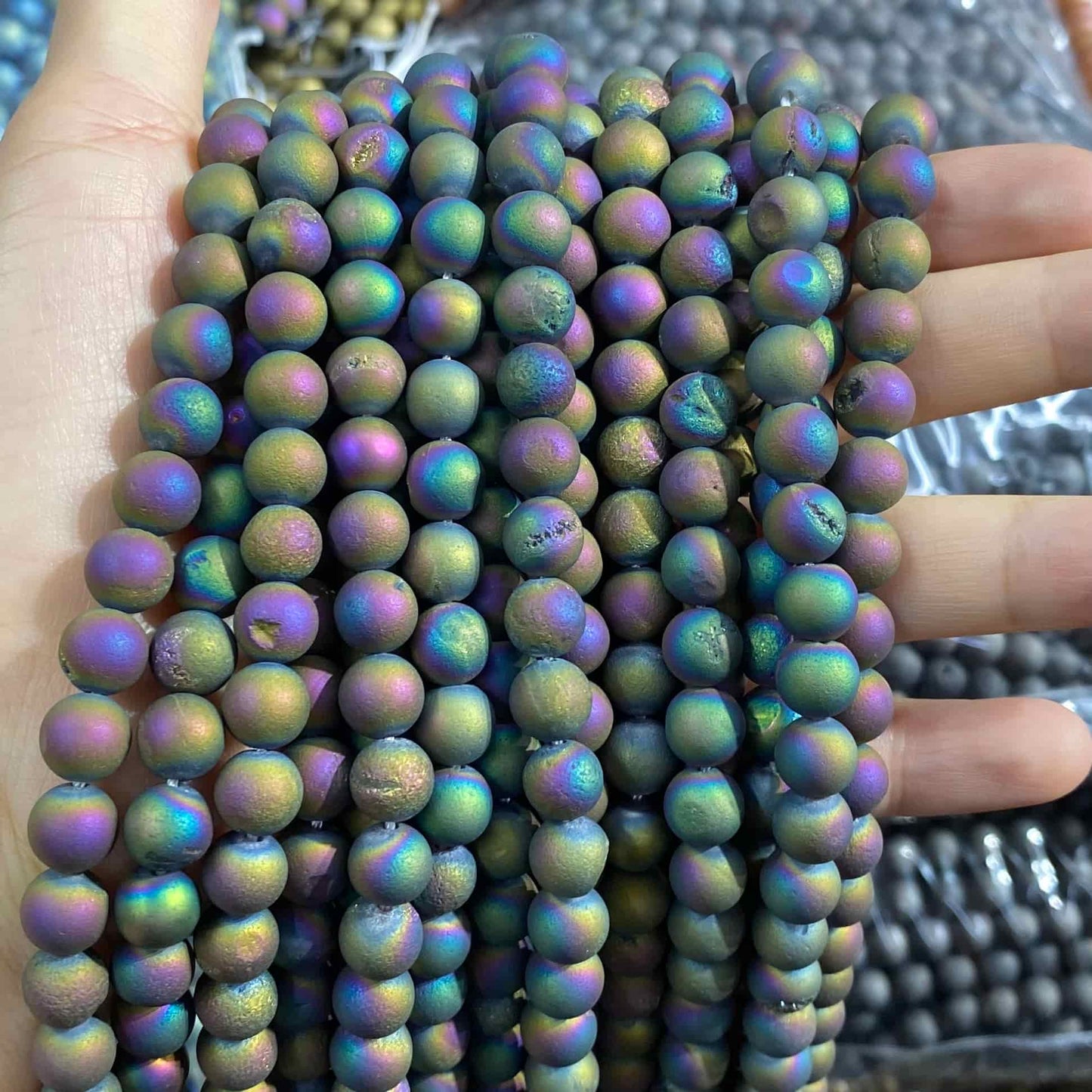 #1 Round Agate Beads 6mm/8mm/10mm/12mm