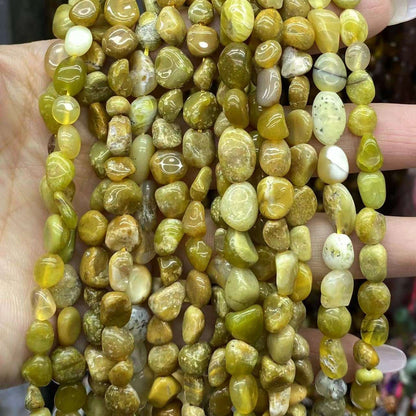 Nugget Smooth Beads 6-8mm Gemstone/Quartz/Jasper/Agate