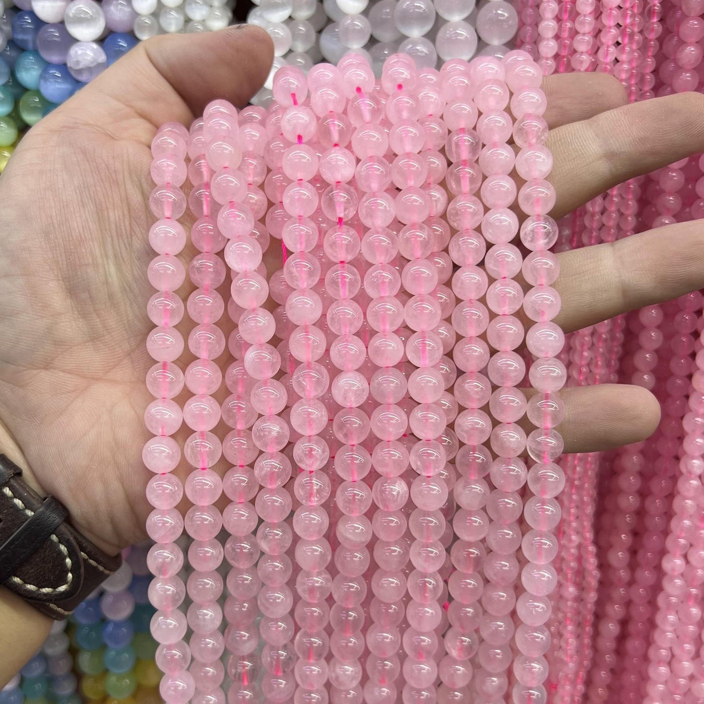 $2.5--8mm semi precious beads #1 Free Shipping