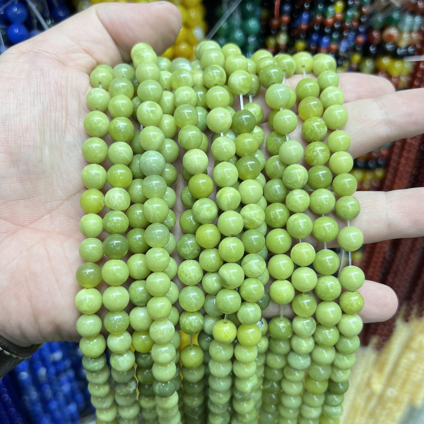 $2.5--8mm semi precious beads #1 Free Shipping