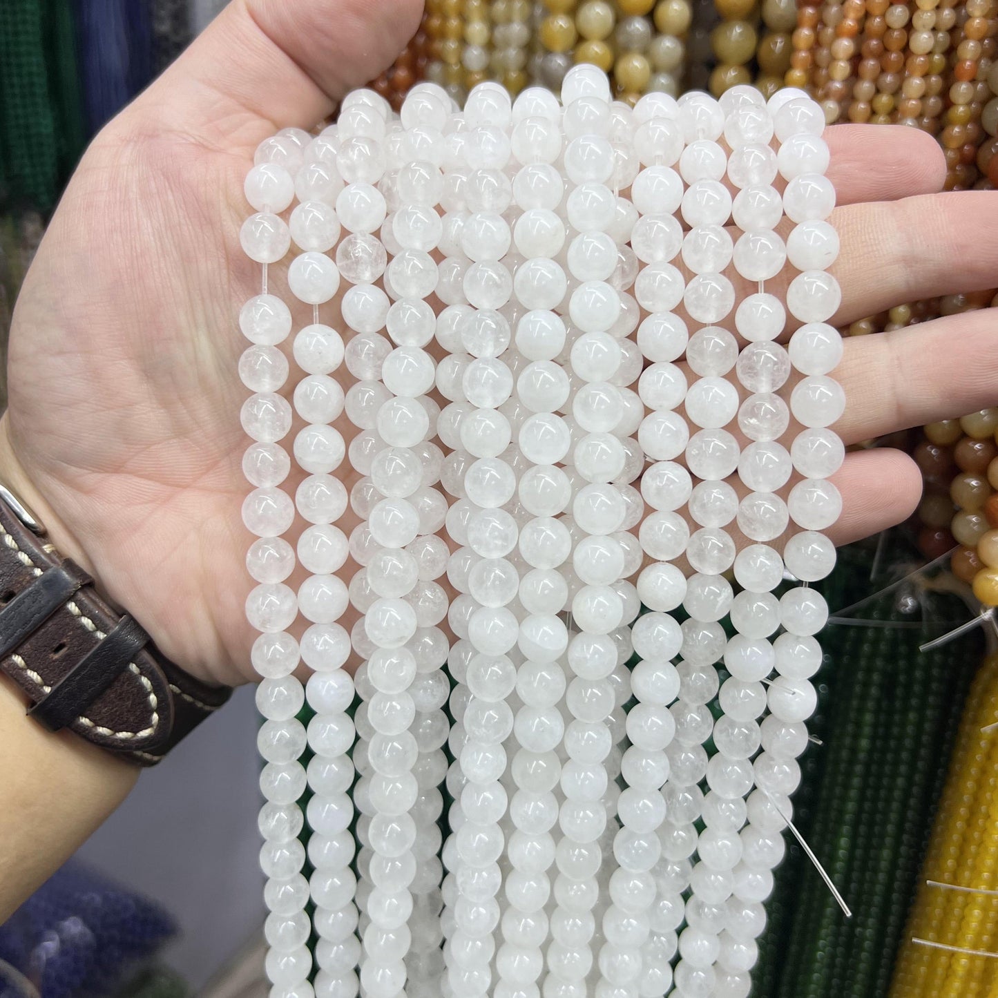 $2.5--8mm #2 Semi- Precious beadsFree Shipping