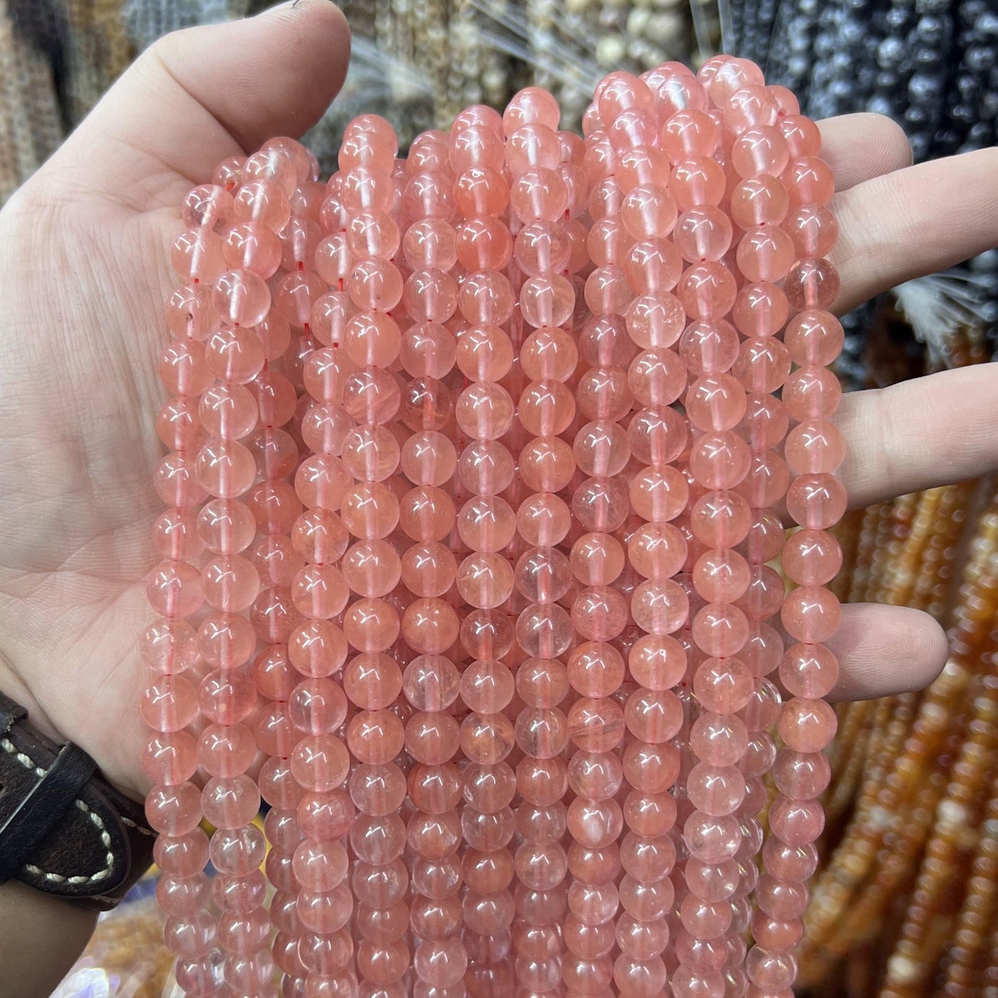 $2.5--8mm semi precious beads #1 Free Shipping