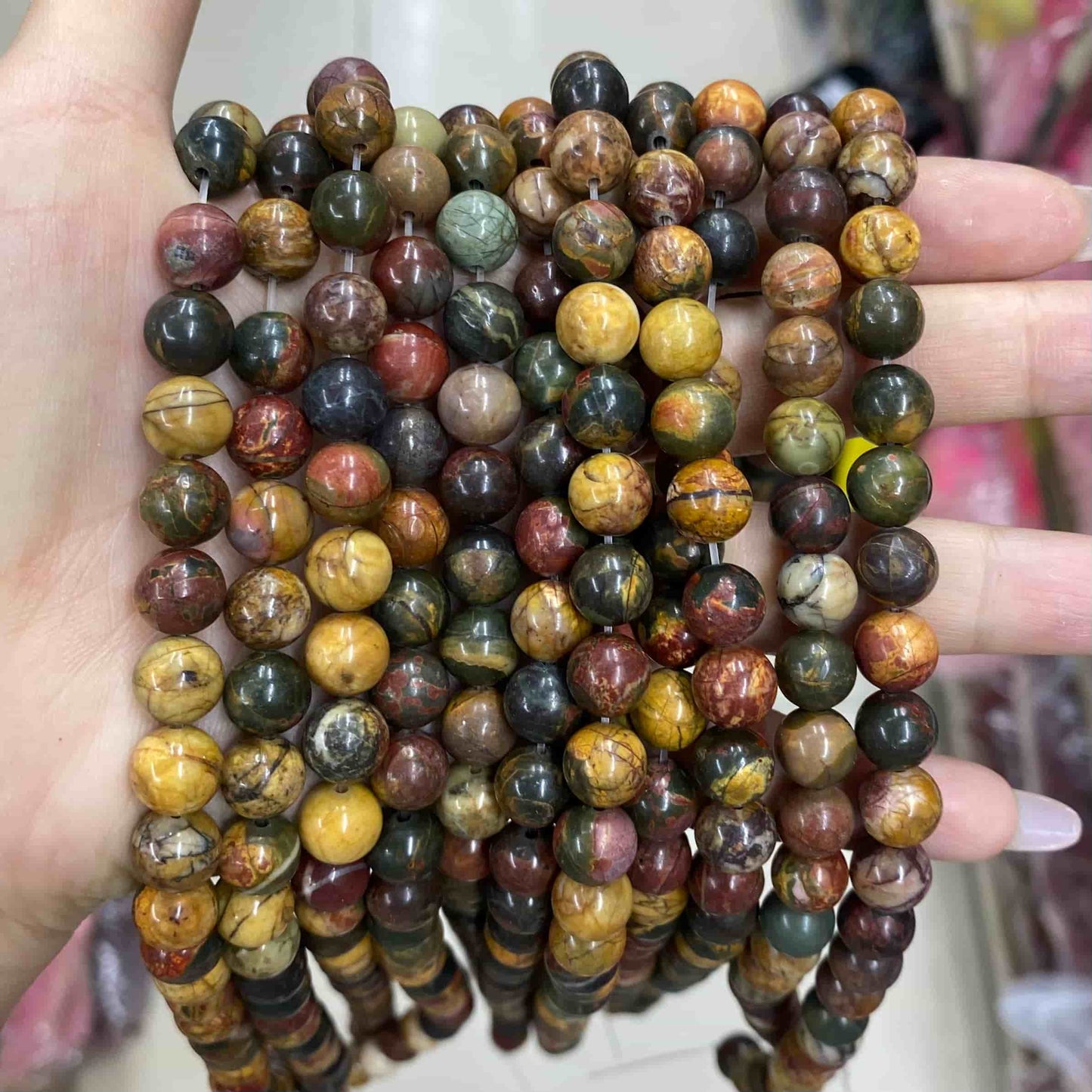 $2.5--8mm semi precious beads #1 Free Shipping