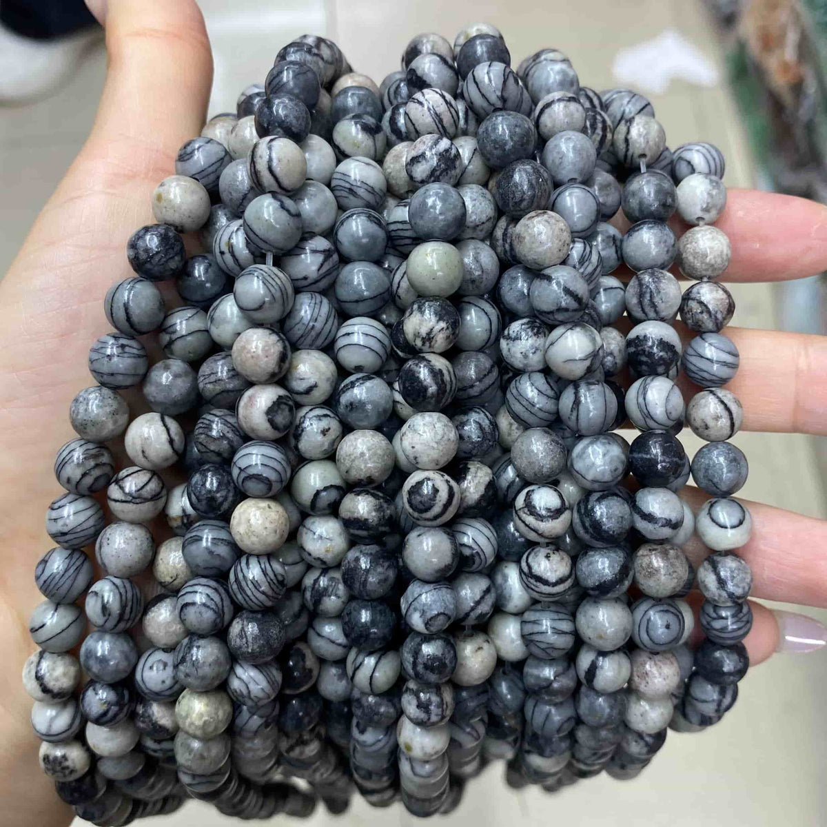 Round Smooth Jasper Beads 4mm 6mm 8mm 10mm