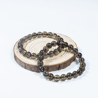 8mm/12mm Natural Smoky Quartz Bracelet Wholesale