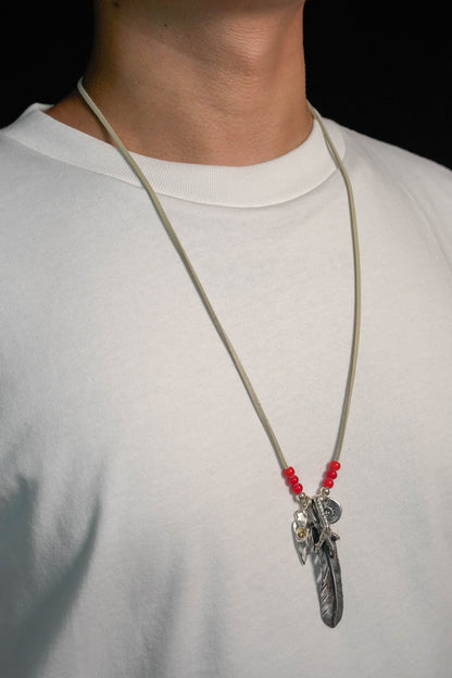 Retro Takahashi Goro Eagle Claw Feather Necklace Set
