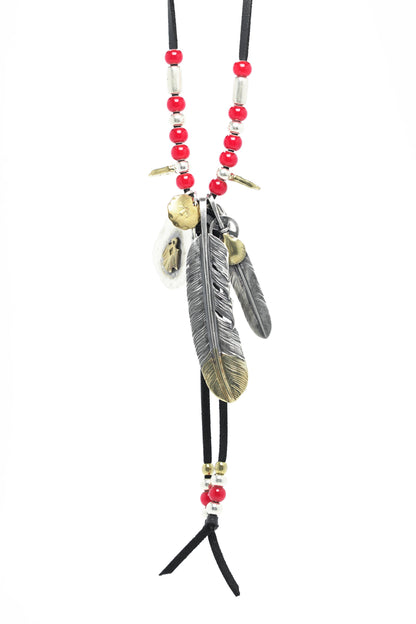 Takahashi Goro S925 Sterling Silver Feather Neacklace