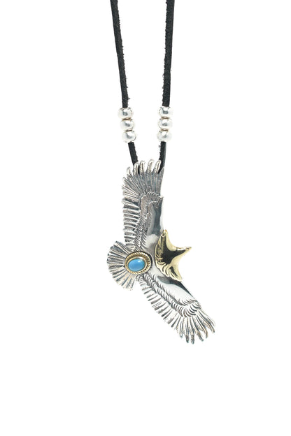 925 Sterling Silver MensGoros Fashion Eagle Necklace