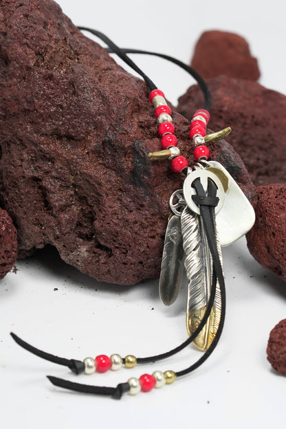 Takahashi Goro S925 Sterling Silver Feather Neacklace