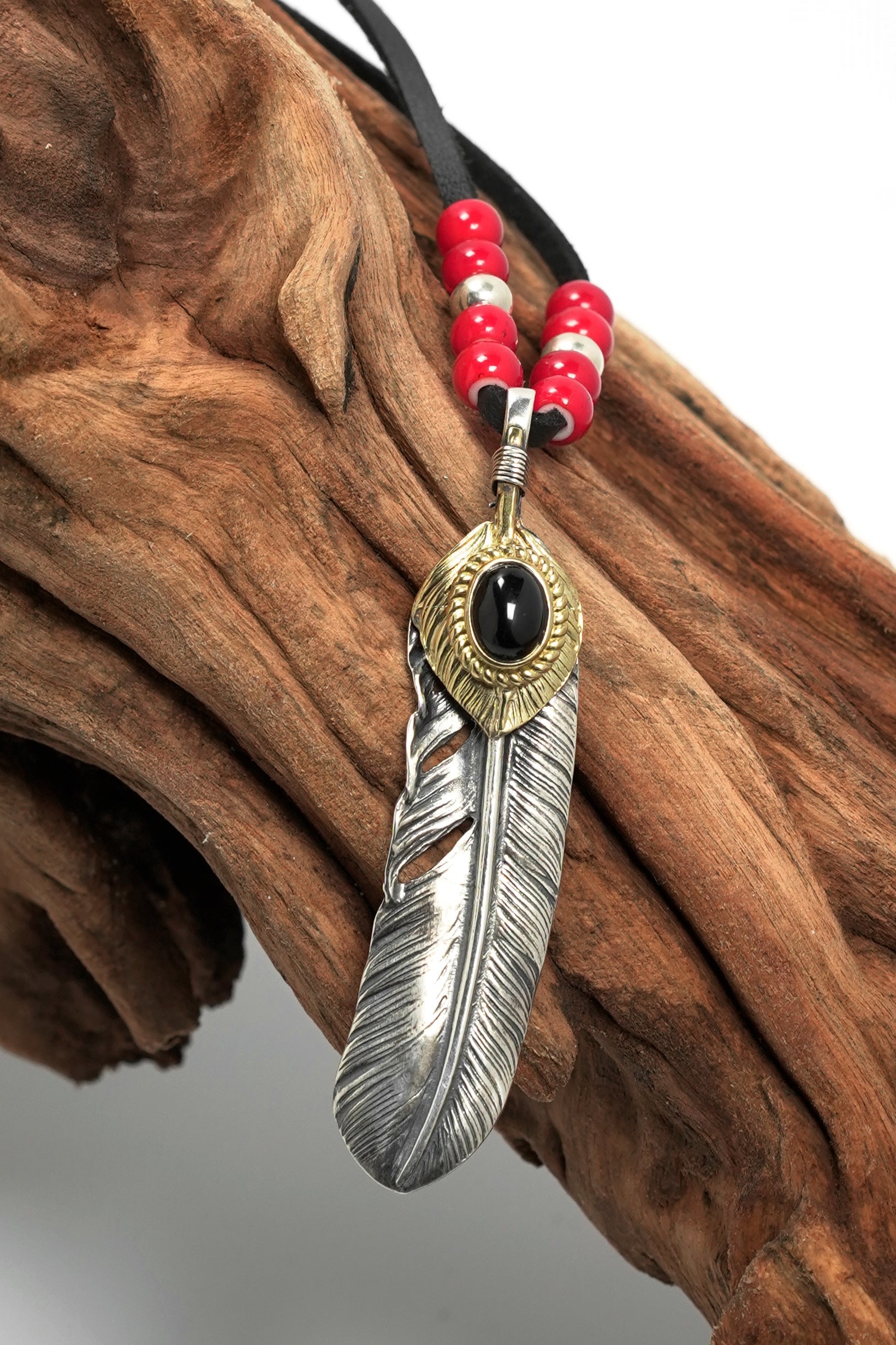 Japan Takahashi Goro Right Feather Necklace Set 