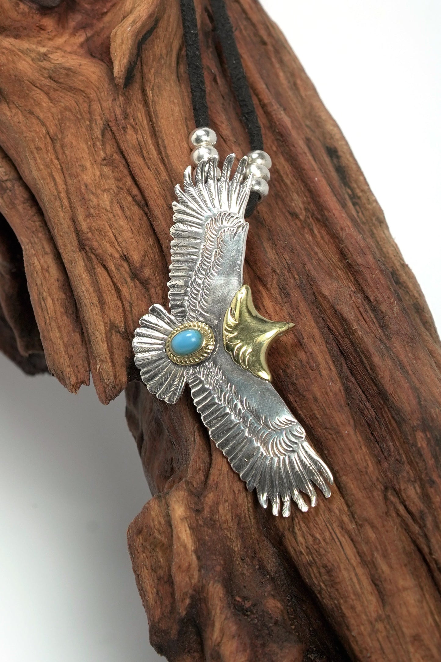 925 Sterling Silver MensGoros Fashion Eagle Necklace