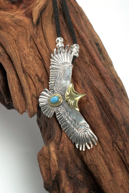 925 Sterling Silver MensGoros Fashion Eagle Necklace