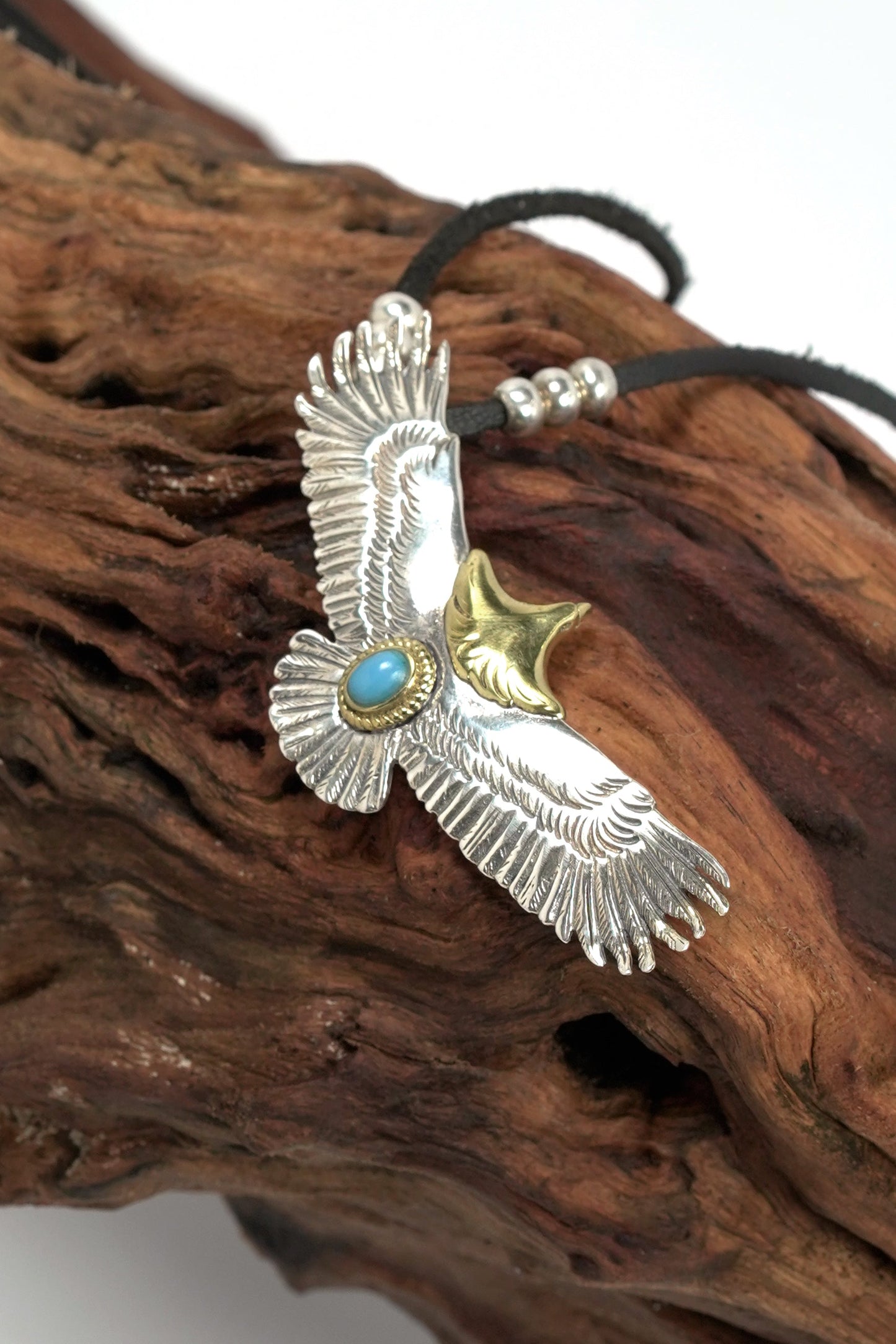 925 Sterling Silver MensGoros Fashion Eagle Necklace