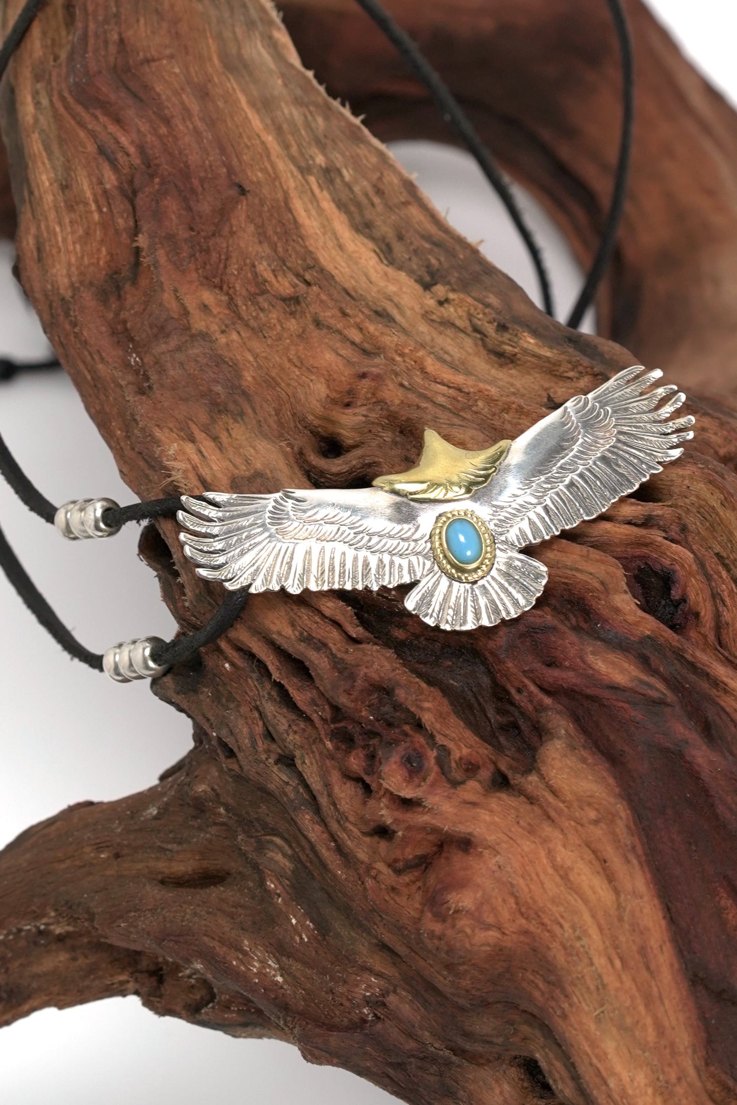 925 Sterling Silver MensGoros Fashion Eagle Necklace