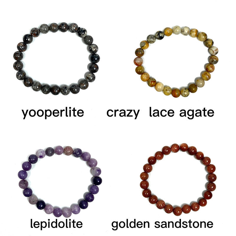 Different Materials Crystal Bracelets 10$/4PCS wholesale crystal bracelet for resale