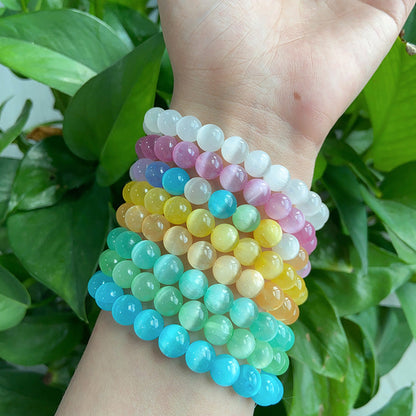 Dopamine Ccolor Selenite Bracelets wholesale crystal bracelet for resale