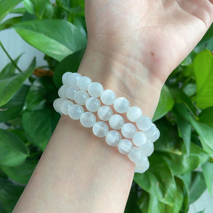 Dopamine Ccolor Selenite Bracelets wholesale crystal bracelet for resale
