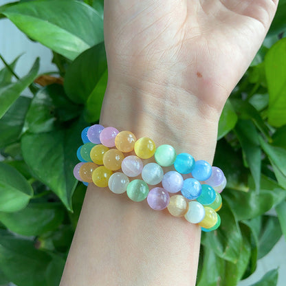 Dopamine Ccolor Selenite Bracelets wholesale crystal bracelet for resale