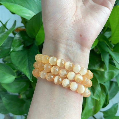 Dopamine Ccolor Selenite Bracelets wholesale crystal bracelet for resale