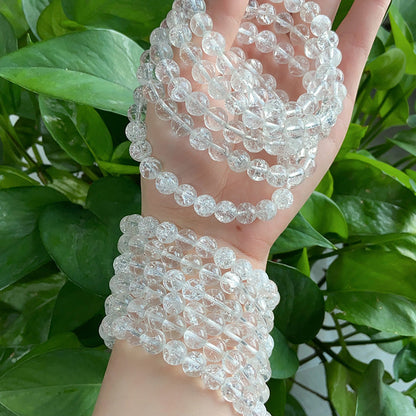 Cracked Clear Quartz Bracelet $4/PC wholesale crystal bracelet for resale