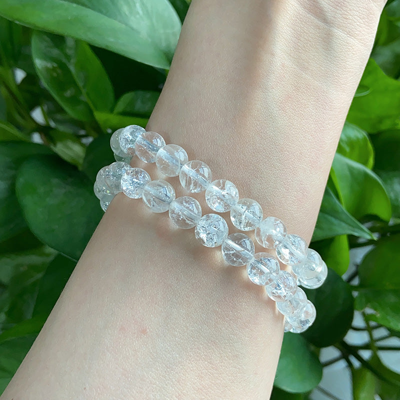 Cracked Clear Quartz Bracelet $4/PC wholesale crystal bracelet for resale