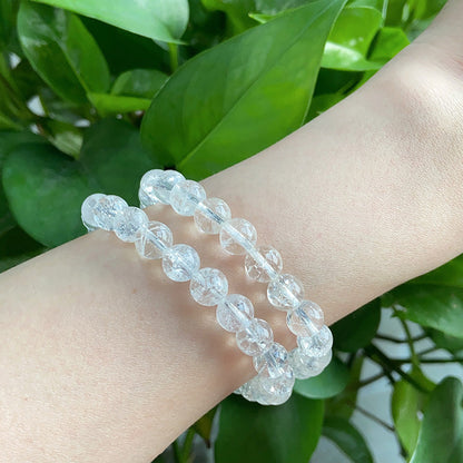 Cracked Clear Quartz Bracelet $4/PC wholesale crystal bracelet for resale