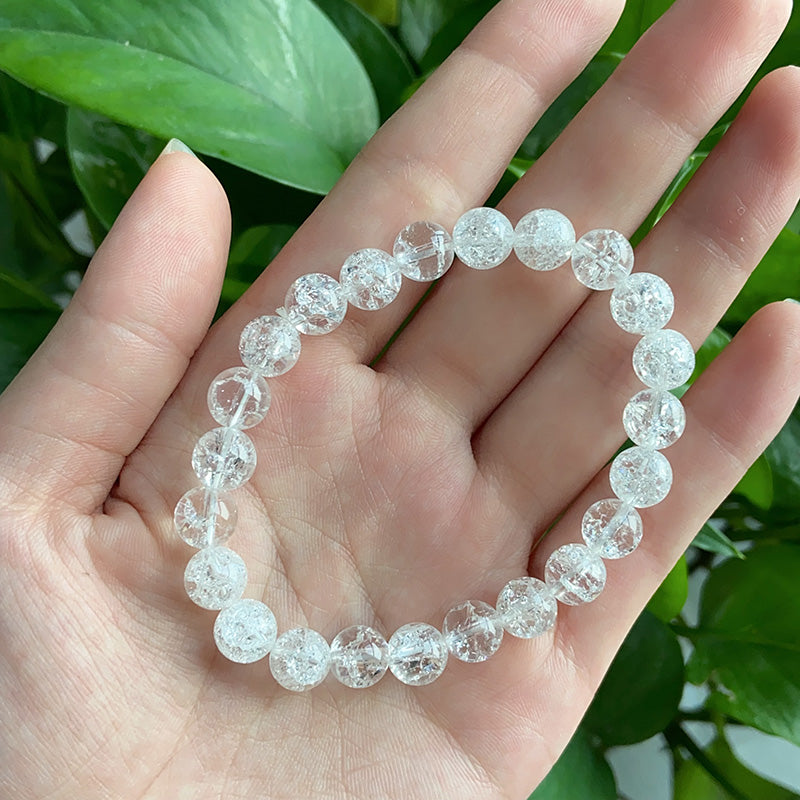 Cracked Clear Quartz Bracelet $4/PC wholesale crystal bracelet for resale