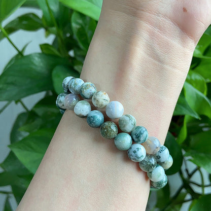 White Moss Agate Bracelet $15/10PCS wholesale crystal bracelet for resale