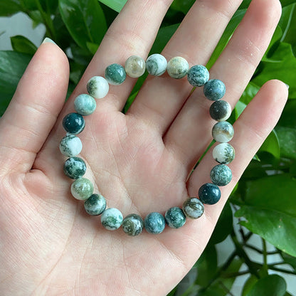 White Moss Agate Bracelet $15/10PCS wholesale crystal bracelet for resale