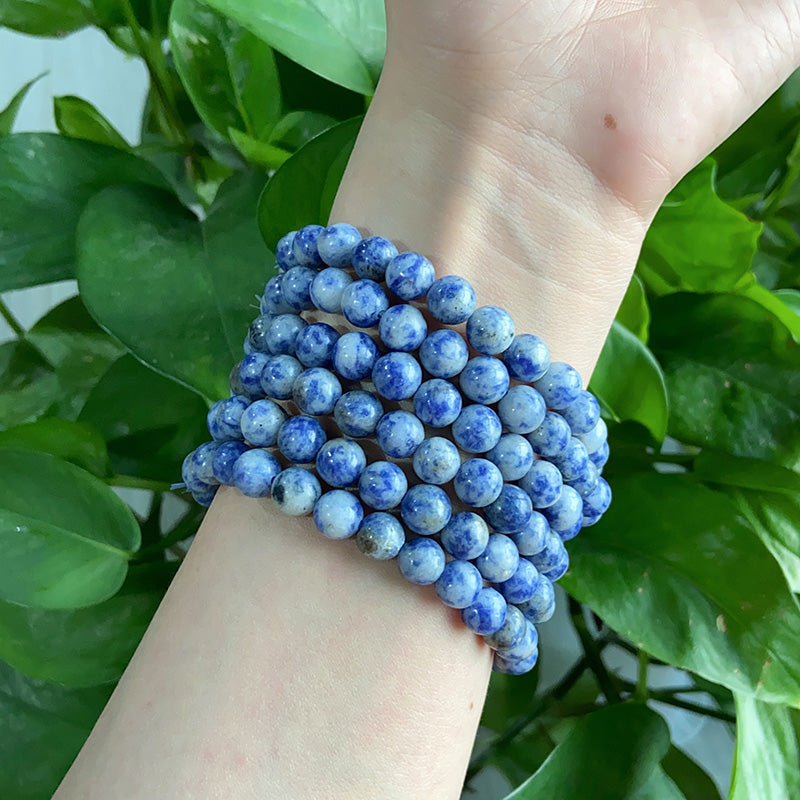 Blue Spotted Bracelet $15/10PCS wholesale crystal bracelet for resale