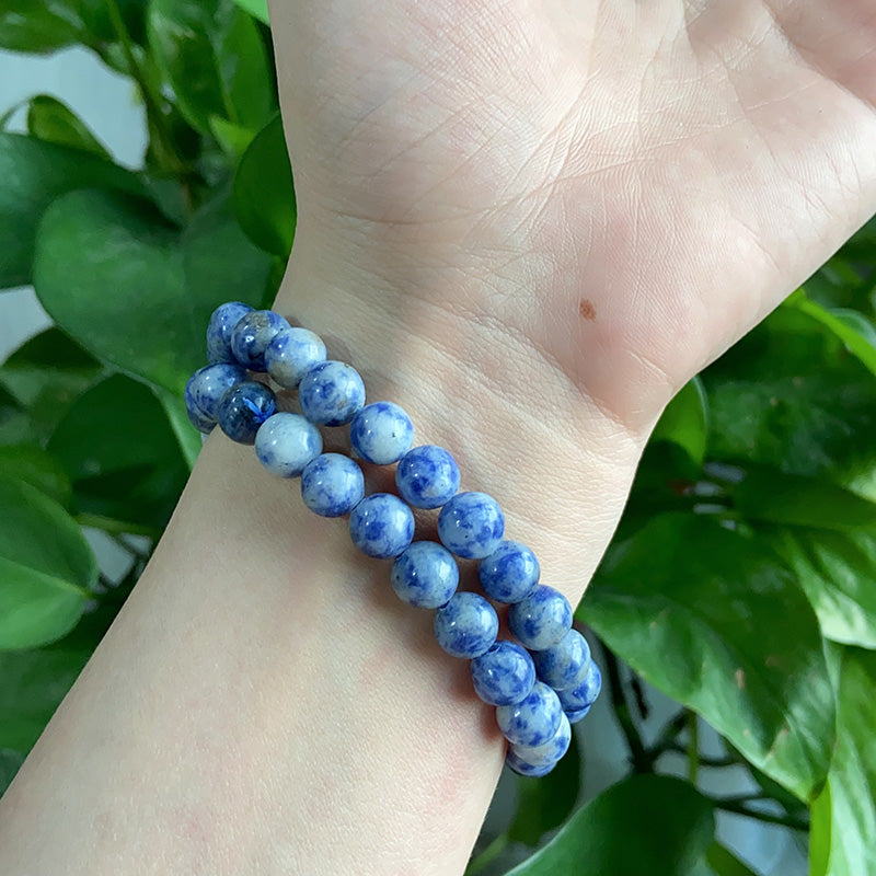 Blue Spotted Bracelet $15/10PCS wholesale crystal bracelet for resale