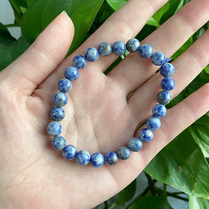 Blue Spotted Bracelet $15/10PCS wholesale crystal bracelet for resale