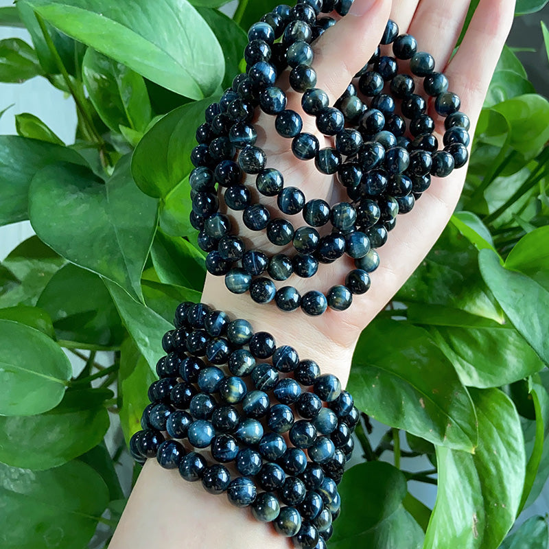 Blue Tiger Eye Bracelet $4/PC wholesale crystal bracelet for resale