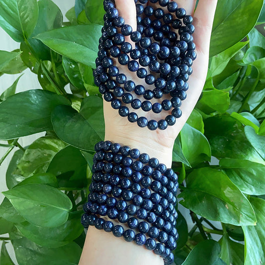 Blue Sandstone Bracelet $10/3PCS wholesale crystal bracelet for resale