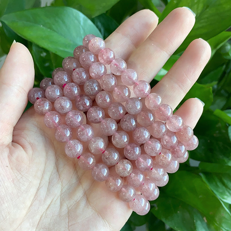 Strawberry Quartz Bracelet $10/3PCS wholesale crystal bracelet for resale