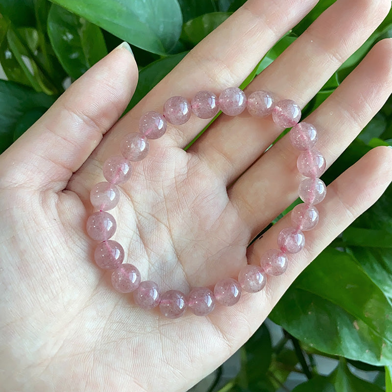Strawberry Quartz Bracelet $10/3PCS wholesale crystal bracelet for resale