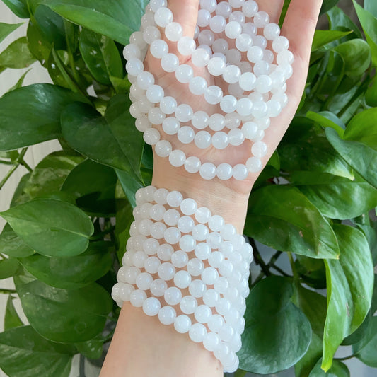 White Jade Bracelet $15/10PCS wholesale crystal bracelet for resale