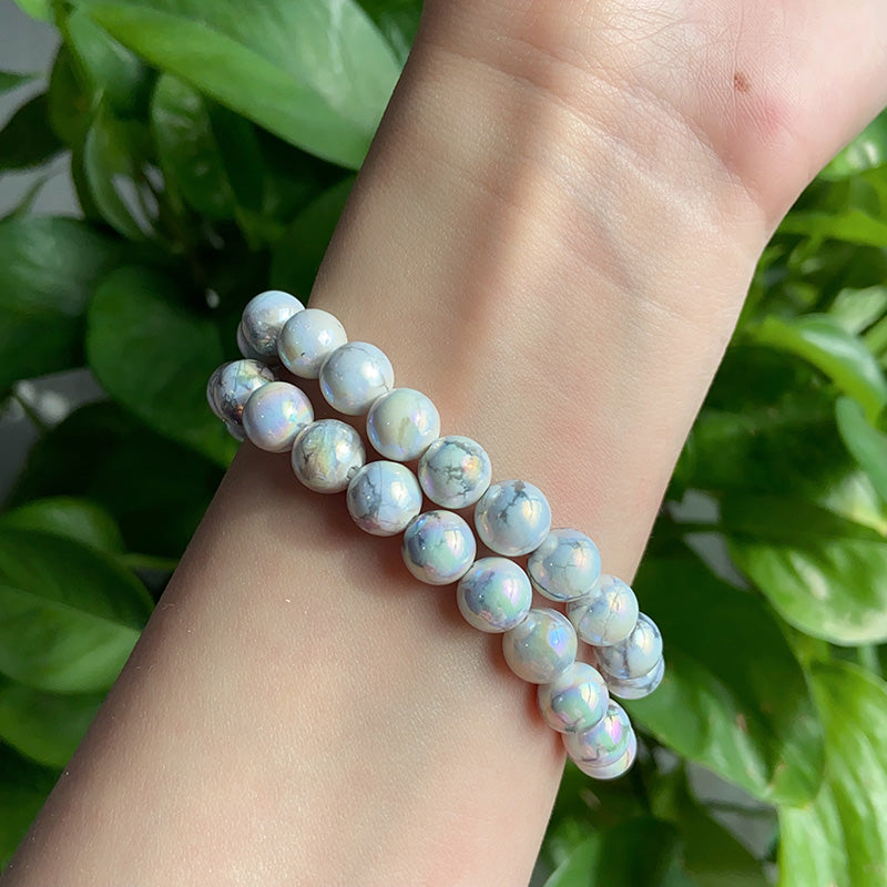 Aura Howlite Bracelet $4/PC wholesale crystal bracelet for resale