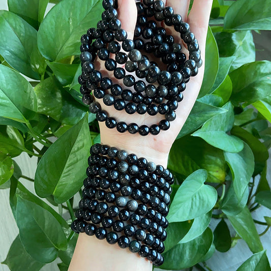 Silver Obsidian Bracelet $10/3PCS wholesale pendant for jewelry making and resale