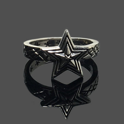 Tiny Star Sterling Silver Ring