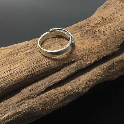 925 Sterling Silver Letter Vintage Ring