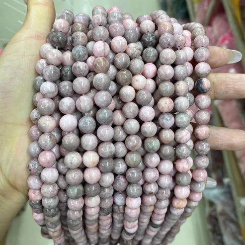 Pink Zebra Jasper Round Smooth Beads 4mm 6mm 8mm 10mm