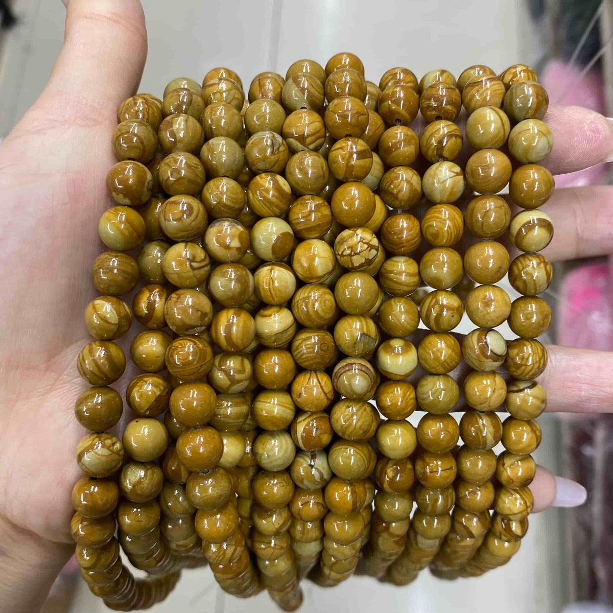 Round Smooth Jasper Beads 4mm 6mm 8mm 10mm