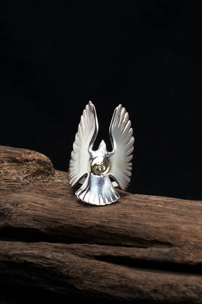 Takahashi Goro Antique Eagle Rings