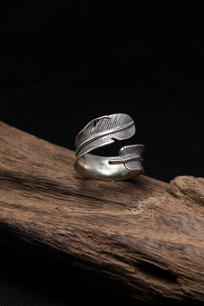 Feather 925 Sterling Silver Ring