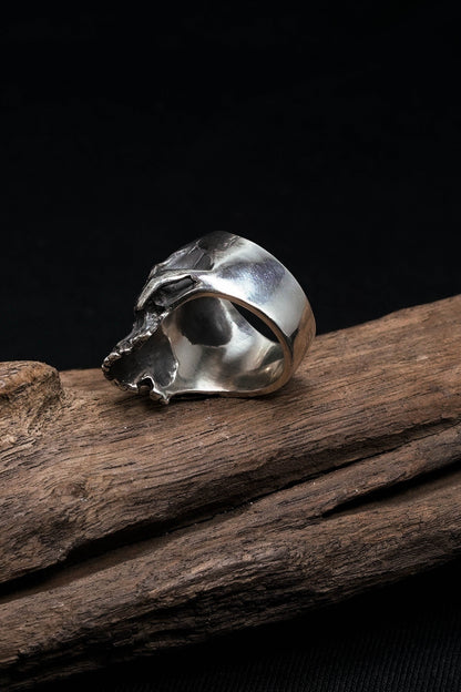 925 Sterling Silver Retro Skull Ring