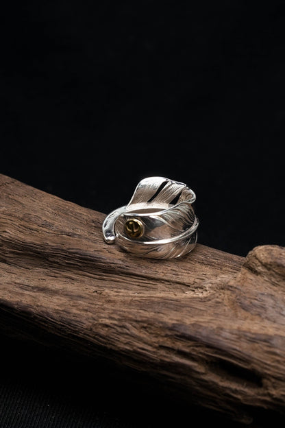 Takahashi Goro Small Feather 925 Silver Ring